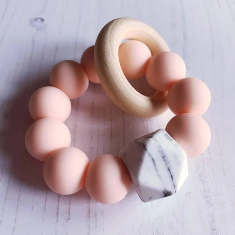 Newborn Mini Teether - Peach