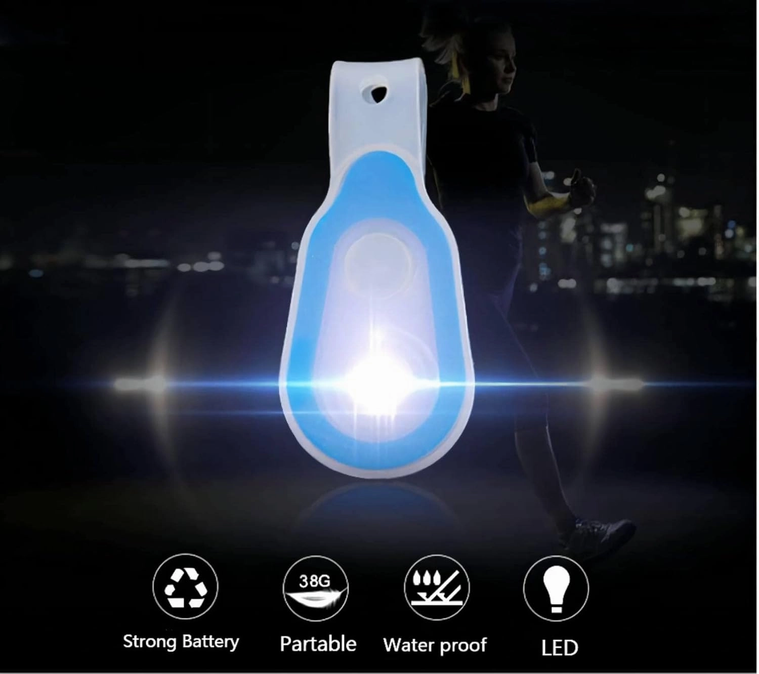 Night Light for Nurse, Hands Free Flashlight，Nurse Light Clip,Magnetic Flashlight for Walking Running Pets Outdoors Emergency (4 Pack)