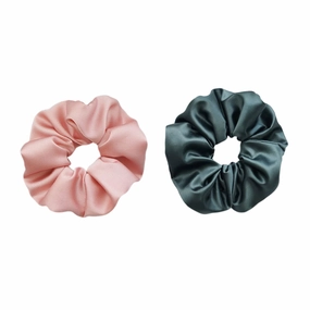 NOLITOY Elegant Satin Head Hair Ring 2 Pack Fashion Hair Ties Ponytail Holder Soft Comfortable for Women's Headdress