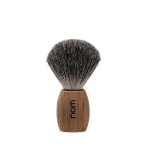 NOM OLE shaving brush | Pure Badger Shave Brush for Shaving soaps and creams | exfoliating shaving brush | Pure Spruce handle