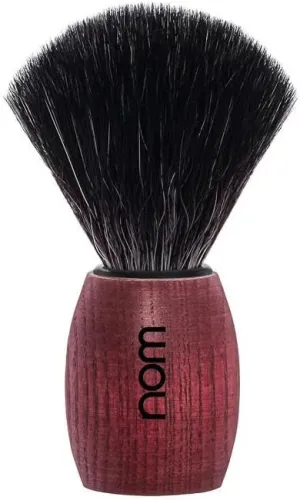 NOM OLE shaving brush | Vegan Shave Brush for Shaving soaps and creams | sustainable eco-friendly and reusable | exfoliating shaving brush | Blushed Ash handle