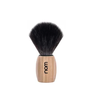 NOM OLE shaving brush | Vegan Shave Brush for Shaving soaps and creams | sustainable eco-friendly and reusable | exfoliating shaving brush | Pure Ash handle