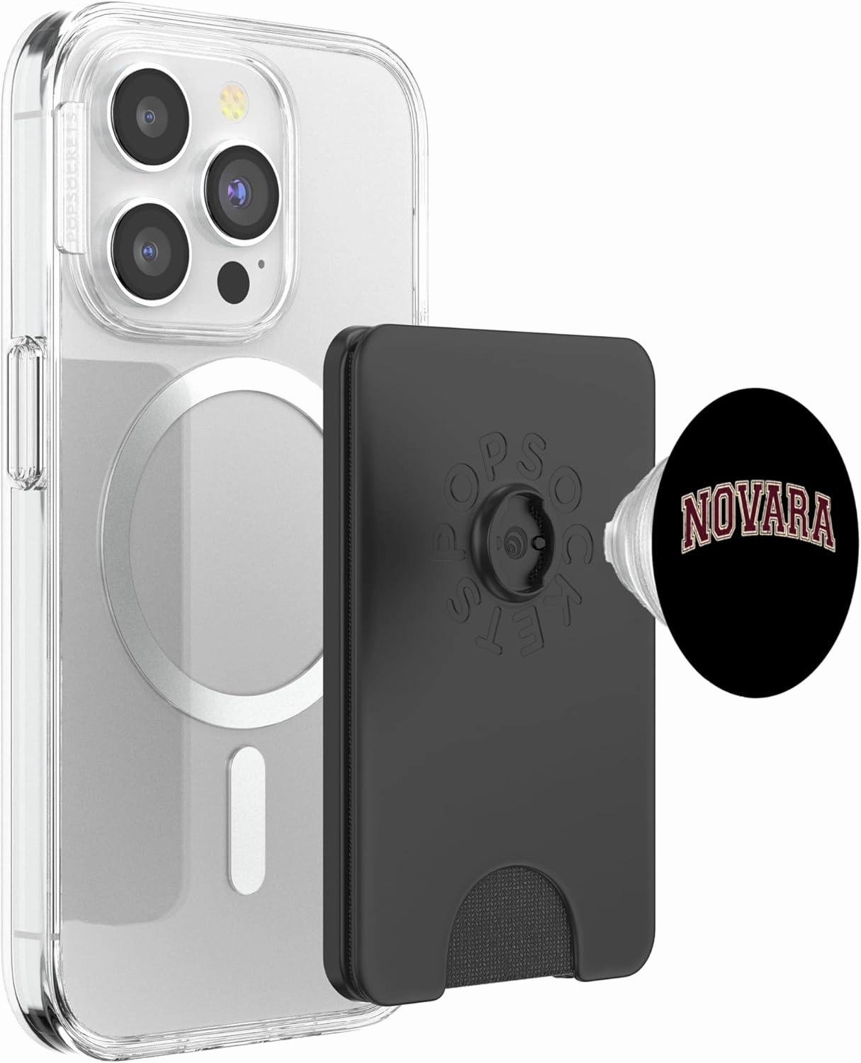 Novara Italy City Tourist Sport PopSockets PopWallet for MagSafe