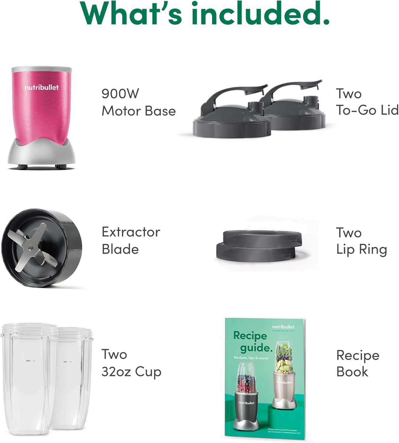 NutriBullet NB9-1301PINK Pro 13 Pcs Berry Pink, 900W