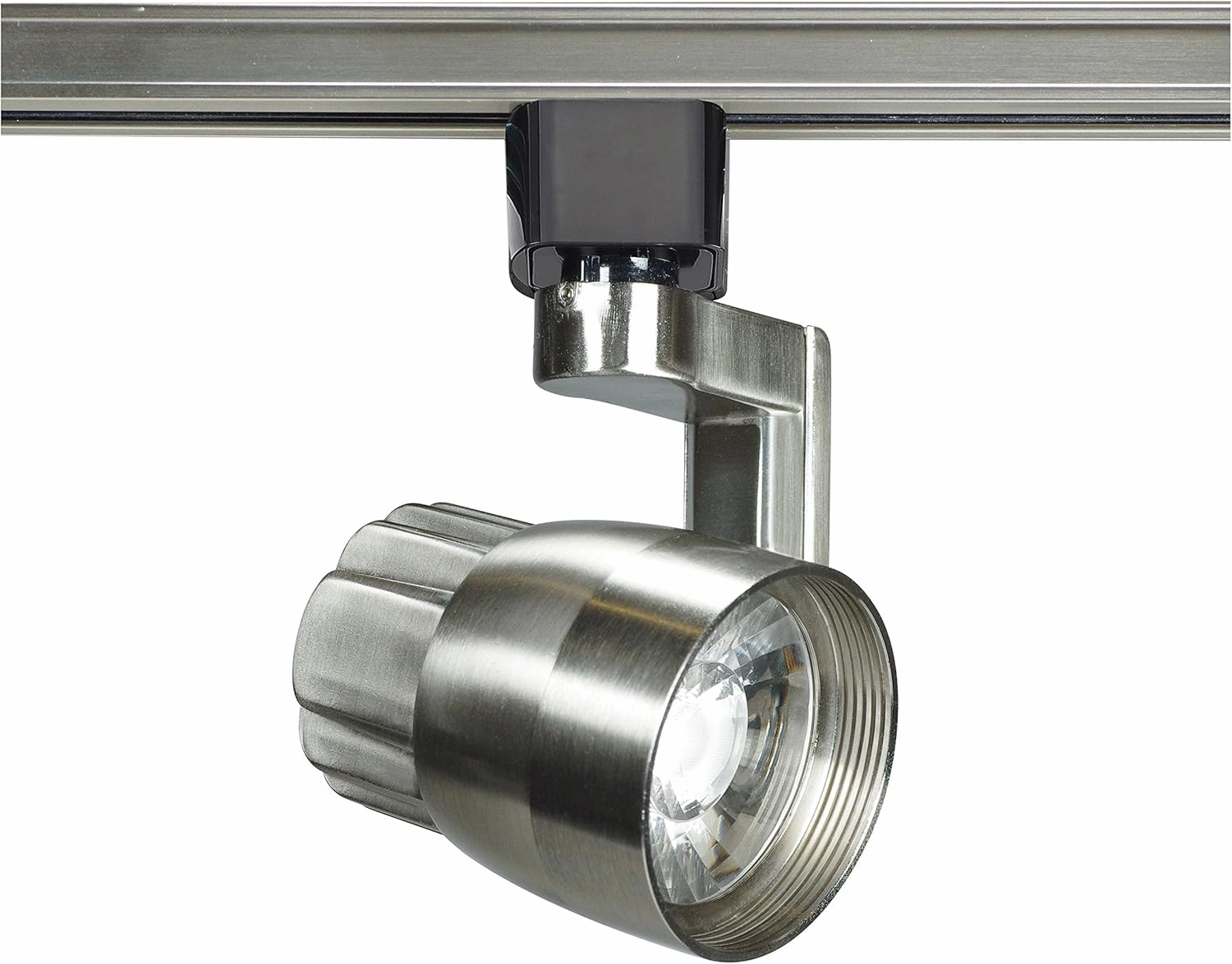Nuvo TH427 12W Angle Arm Adjustable LED Track Head, 36-Degree Beam Spread, Brushed Nickel