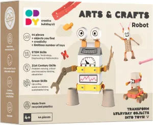 Oddy Arts & Crafts Creative Robot Building Kit - Eco-Friendly STEM Toy Set for Kids 4 