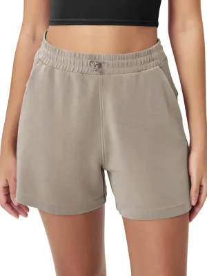 ODODOS Modal Soft Relaxed Shorts for Women Adjustable Shockcord High Waist Casual Shorts with Pockets