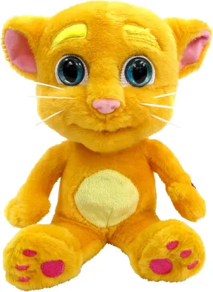 Official Talking Tom & Friends 12 Inch Ginger Plush Toy with Interactive Talkback & App Sounds Features | an Original, Fun & Educational Cuddle Toy for Baby & Kids…