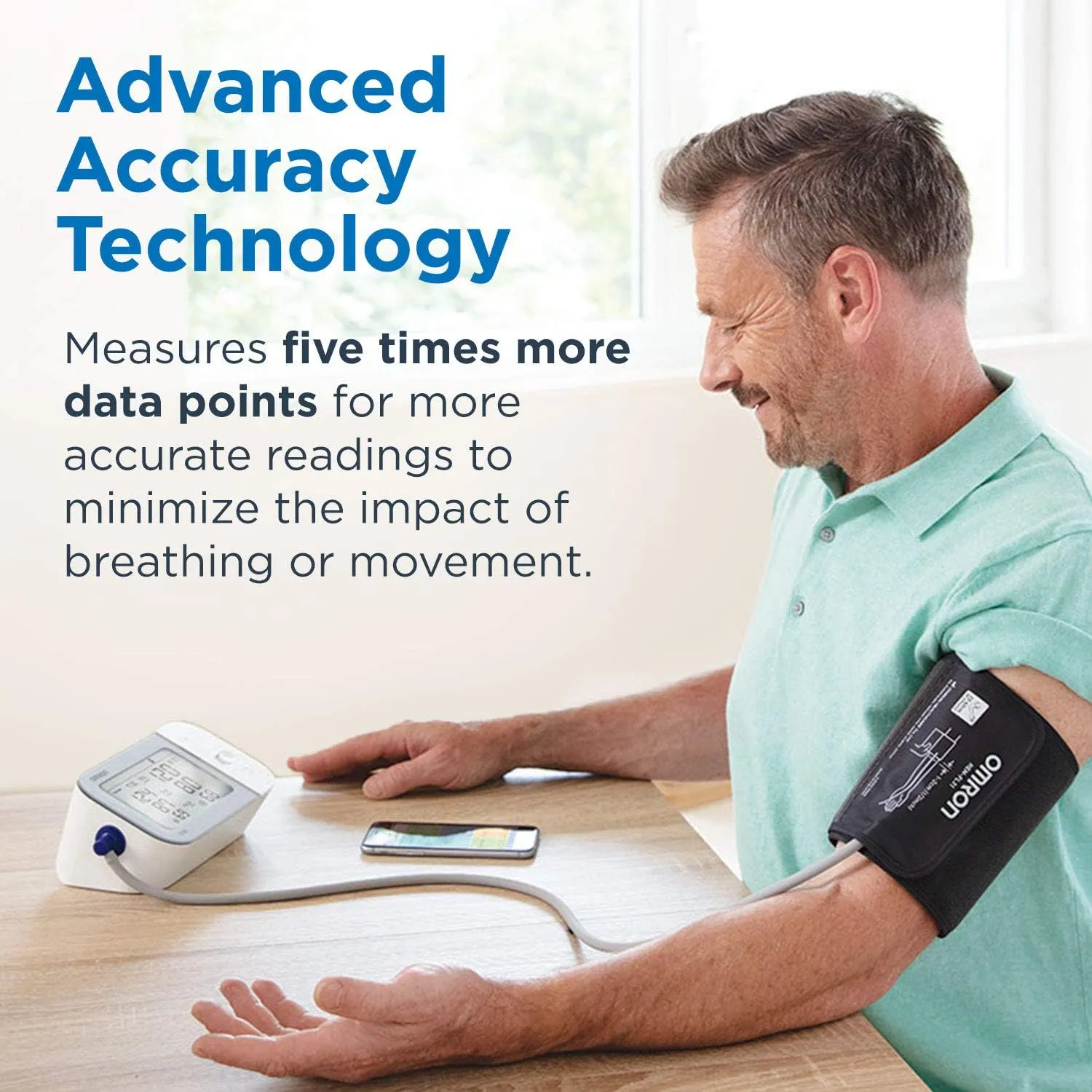 OMRON Gold Upper Arm Blood Pressure Monitor - Clinically Validated Blood Pressure Arm Cuff - Use OMRON Connect App for Unlimited Free Measurements