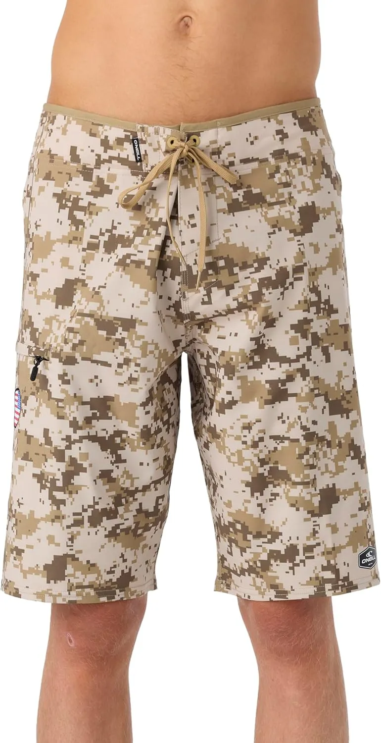 O'NEILL Men's Board Shorts 21 Inch Outseam GI Jack - Quick Dry Board Shorts Men's, Mens Board Shorts for Beach & Surfing