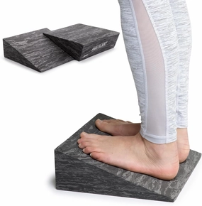 OPTP PRO-Slant – Professional Foam Incline Squat Wedge Pair and Slant Board for Squats- Workout Squat Wedges for Rehabilitation and Stretching of The Calf, Ankle and Foot