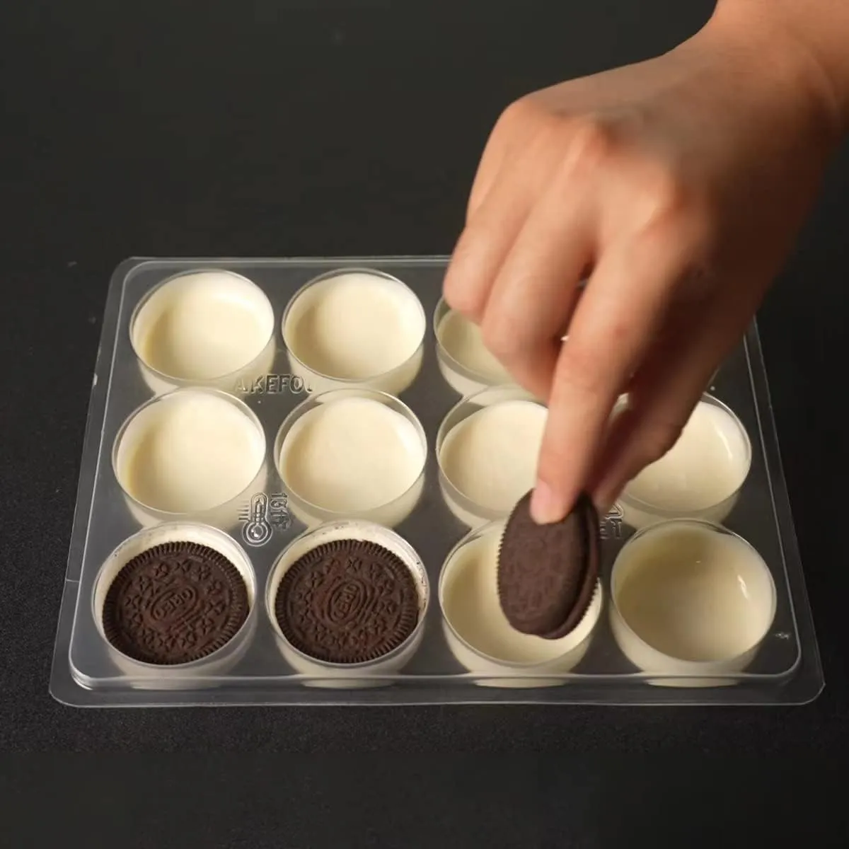 Oreo Cookie Chocolate Mold Chocolate Covered Cookie Mold 5 Pack, 12 Cylinders Each, Chocolate Covered Oreos,Candy, Cookies and Chocolate, and Even Soap Molds