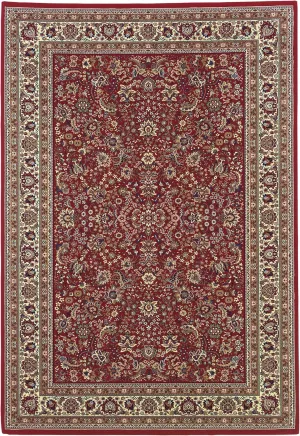 Oriental Weavers Ariana Area Rug - 113R3-4' x 6" - in Red/Ivory - Vintage Inspired, Stain Resistant, Family and Pet Friendly, Entrway, Bedroom Rug