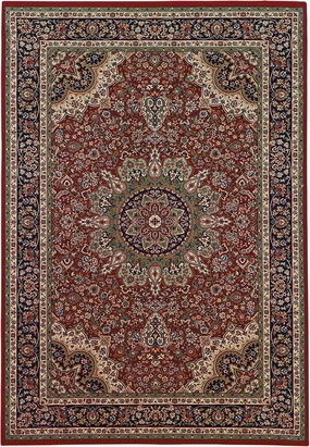Oriental Weavers Ariana Area Rug - 116R3-7'10" x 11' - in Red/Blue - Vintage Inspired, Stain Resistant, Family and Pet Friendly, Dining, Living Room Rug