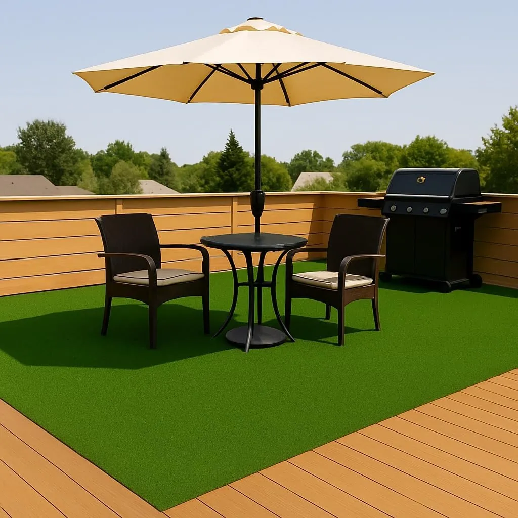 Ottomanson Artificial Turf Golf Hitting Mat 3' x 10' Indoor/Outdoor Waterproof Synthetic Fake Grass for Putting Practice Baseball Football Sports Gym Backyard, Custom Size 2' up to 30'