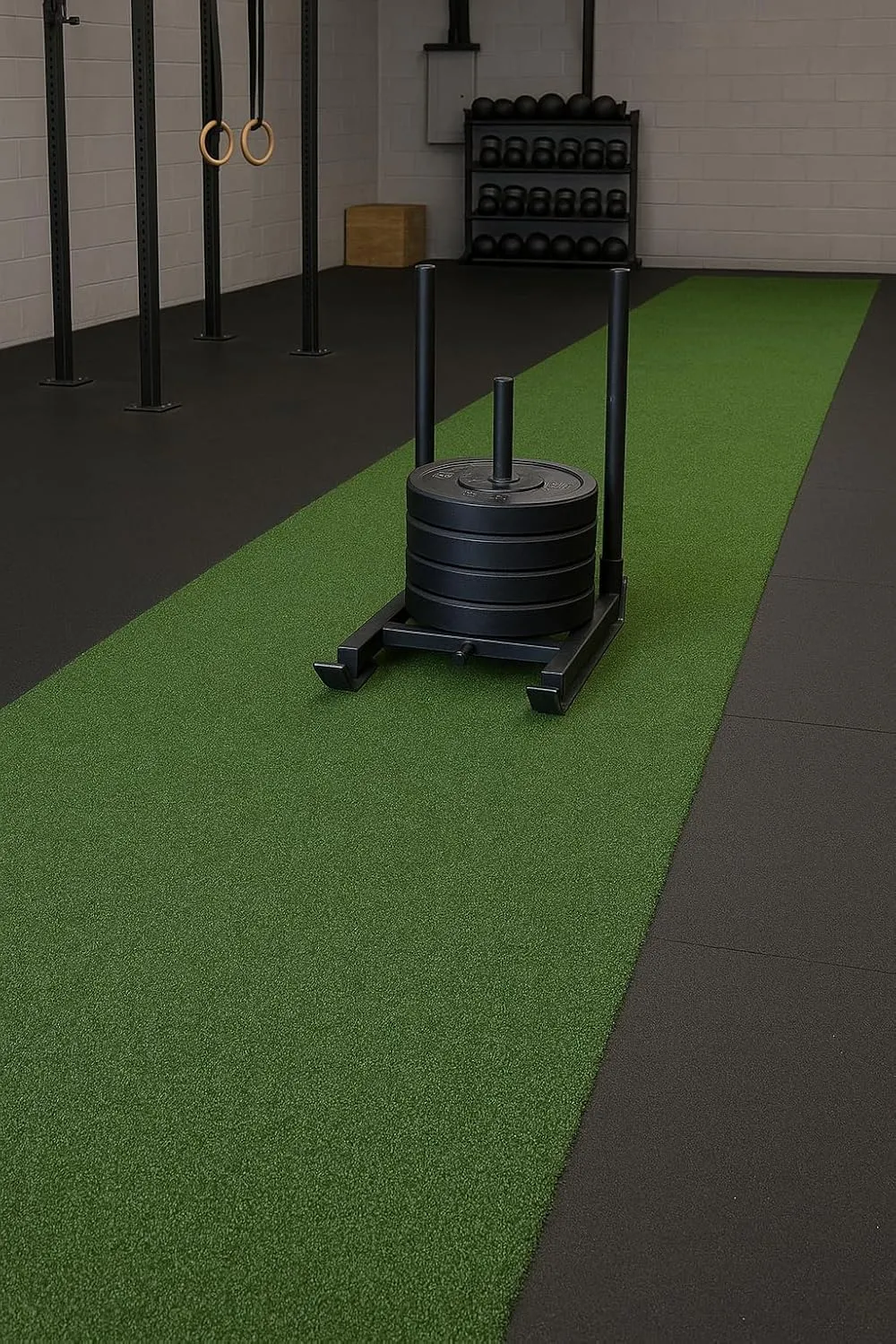 Ottomanson Artificial Turf Golf Hitting Mat 3' x 10' Indoor/Outdoor Waterproof Synthetic Fake Grass for Putting Practice Baseball Football Sports Gym Backyard, Custom Size 2' up to 30'