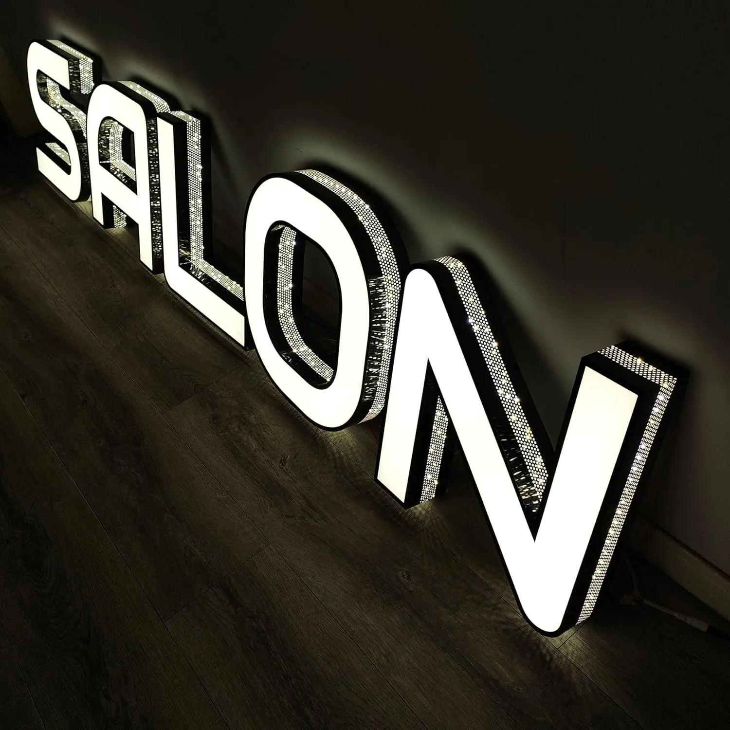 Outdoor Large Lighted Letter 10 to 20 Inch Tall Channel Letters Stainless Steel Lighted Business Signs for Storefront Branding Signage (1 letters)