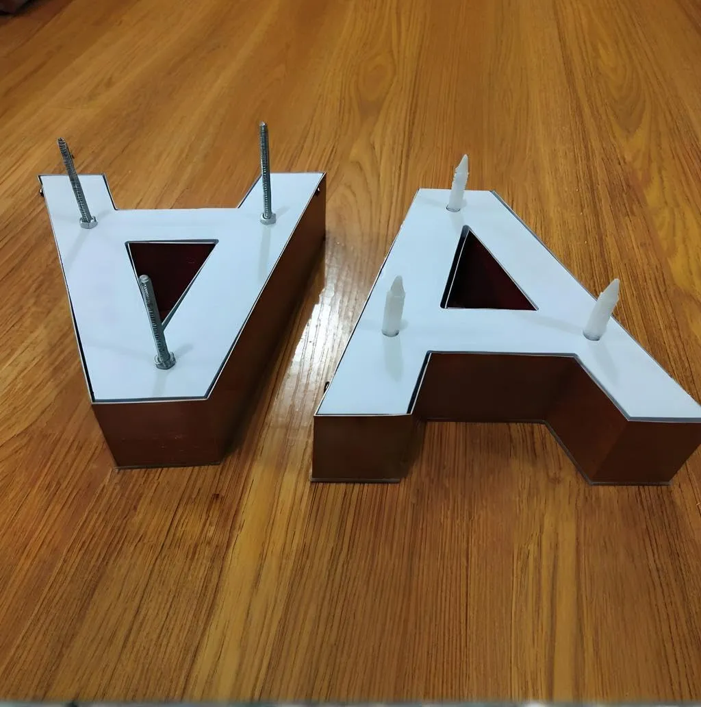 Outdoor Large Lighted Letter 10 to 20 Inch Tall Channel Letters Stainless Steel Lighted Business Signs for Storefront Branding Signage (1 letters)