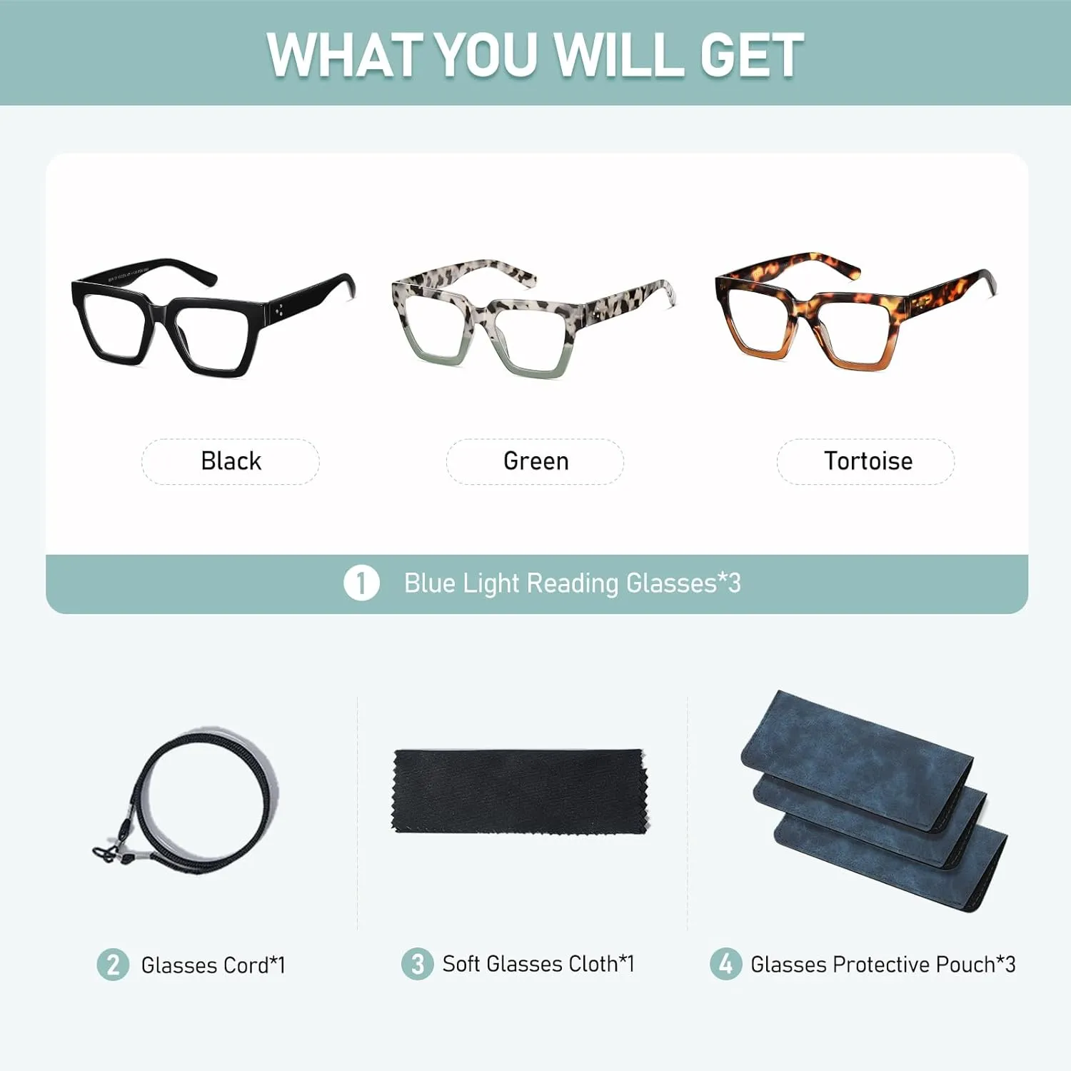 Oversized Reading Glasses Women Oprah Style Blue Light Blocking Computer Readers Designer Ladies Large Frame Square