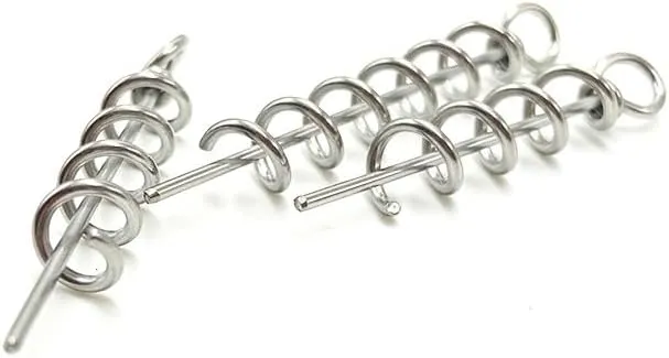 Pack of 100 Fishing Soft Lures Spring Twist Lock Bait Worm Keeper for Crank Hook Soft Lures