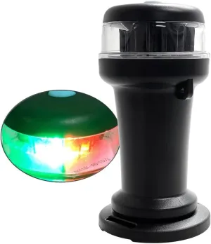 Pactrade Marine Navigation Lights for Boats LED - Red/Green Battery Powered Nav Lights for Boats - Magnetic Mount, Fixed Base, 3-Mode Operation - 1NM Waterproof
