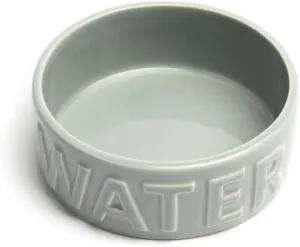 Park Life Designs Pet Bowl | Classic Water (Large, Grey)