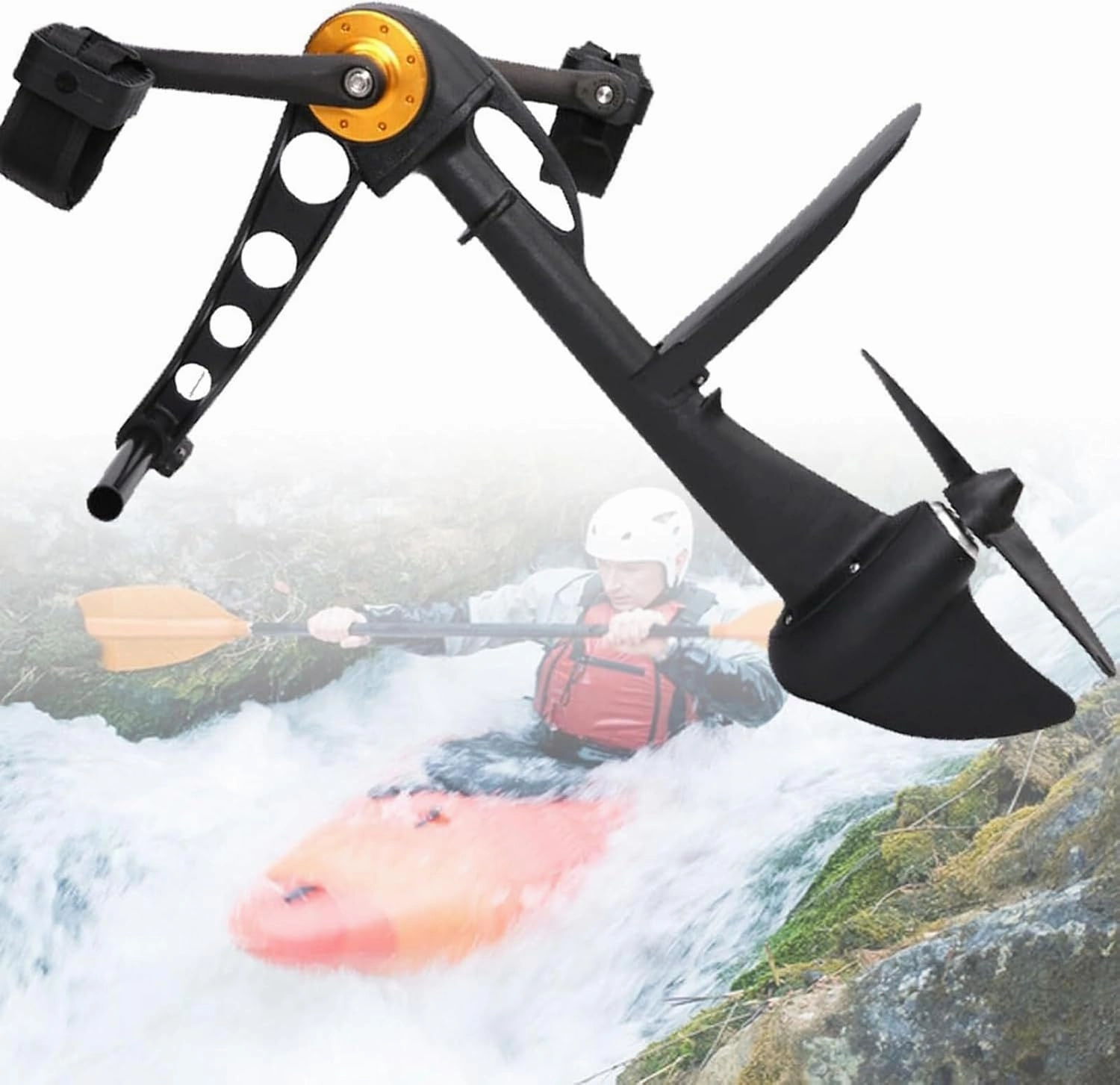 Pedal Drive - Suitable for Kayaks and Inflatable Fishing Boats, Paddle Board Accessories, Sturdy and Durable Pedal Drive Propulsion Device for Radar Kayaks, 1 Person Foot Operated Kayak