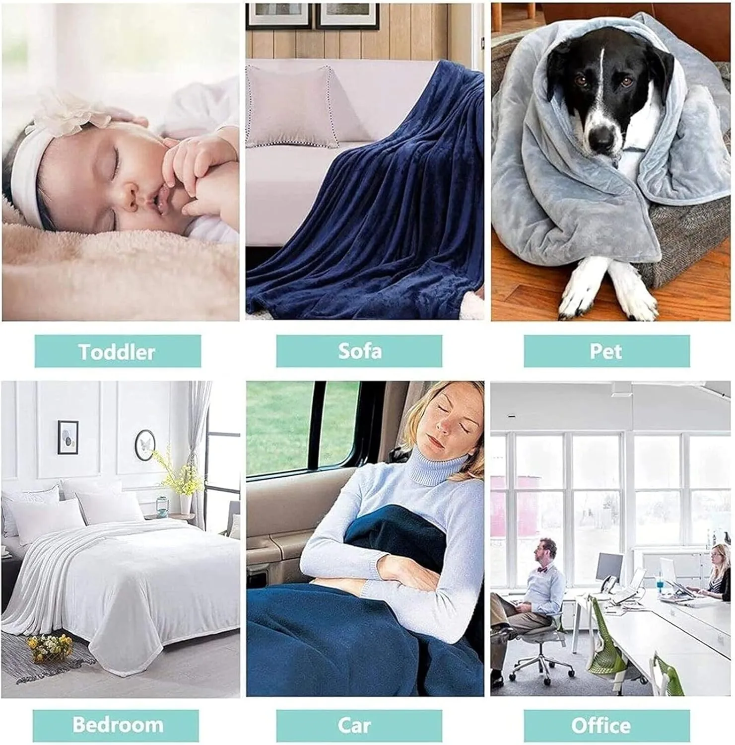 Perinsto Dog Paws and Bones Throw Blanket Ultra Soft Warm All Season Animal Footprint Decorative Fleece Blankets for Bed Chair Car Sofa Couch Bedroom 50"X40"