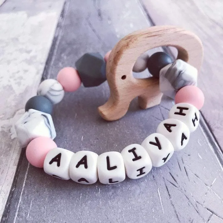 Personalised Elephant Teether