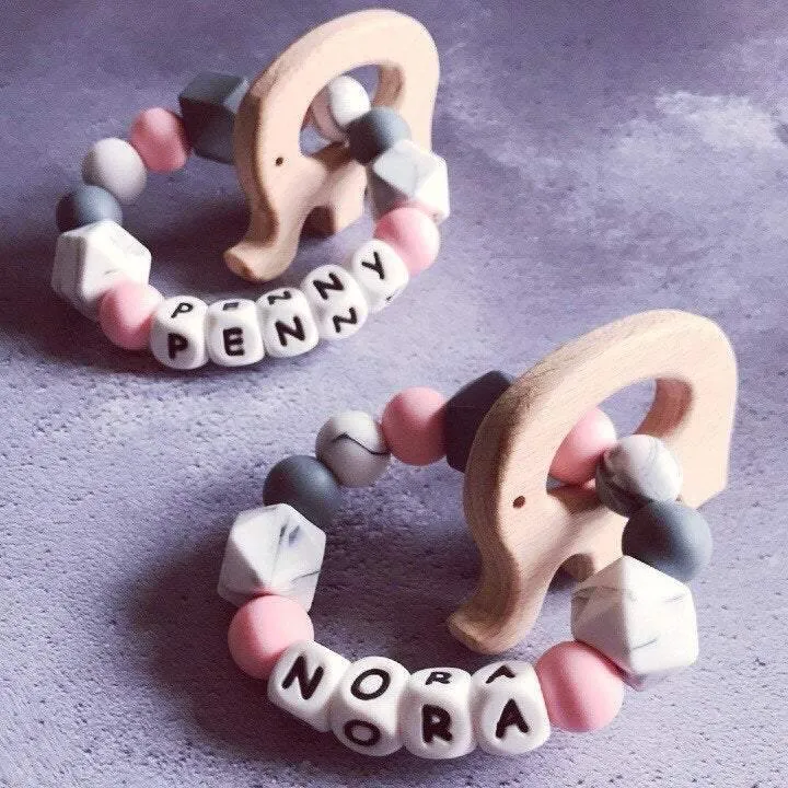 Personalised Elephant Teether