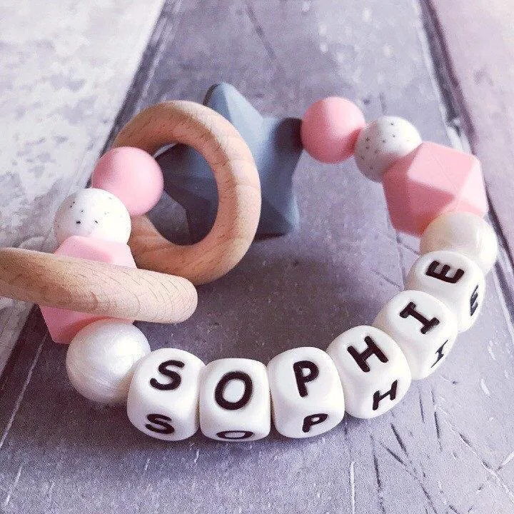 Personalised Silicone Star Teether