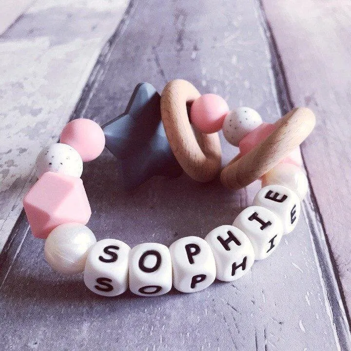 Personalised Silicone Star Teether