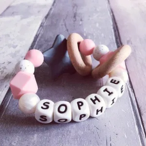 Personalised Silicone Star Teether