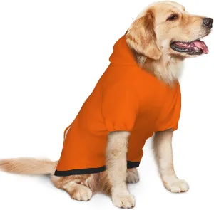 Pet Dog & Cat Hoodie, Basic Pet Clothes Hoodie Sweater with Hat, Color Orange Pet Hoodie, Multi-Color Soft and Warm Cute Casual Hoodie Sweatshirt for Medium Large Dogs, XXL