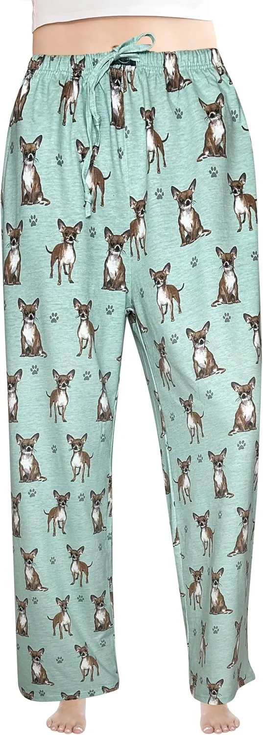 Pet Lover Pajama Pants – New Cotton Blend - All Season - Comfort Fit Lounge Pants for Women and Men - 27 Breeds Available