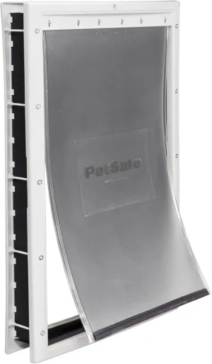 PetSafe Never Rust Plastic Doggie Door for Install in Interior and Exterior Doors or Walls, Paintable, Easy Install, Closing Panel Included, for Pets Up to 100 lb, (Large)
