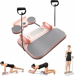 Pilates Board，5in1 Multifunctional Pilates Equipment，Multi-Purpose Foldable Pilates Reformer Board for Home Portable Pilates Machine