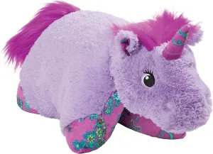 Pillow Pets Colorful Lavender Unicorn, 18" Stuffed Animal Plush Toy