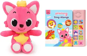 Pinkfong Sing-Alongs Sound Book and Singing Plush Toy Bundle Baby Shark Toys | Interactive Musical Baby Toys for Toddlers 1-3 | Gifts for Boys & Girls