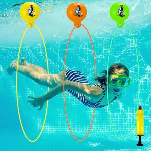 Pool Rings for Diving,3Pcs Swim Through Rings for Pool, Diving Toys for Pool, No Assembly Required,for Underwater Training, Water Swimming Party…