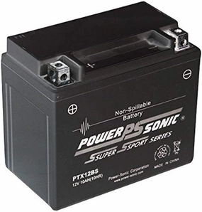 Power-Sonic (PTX12-BS) Sealed Maintenance Free Powersport Battery