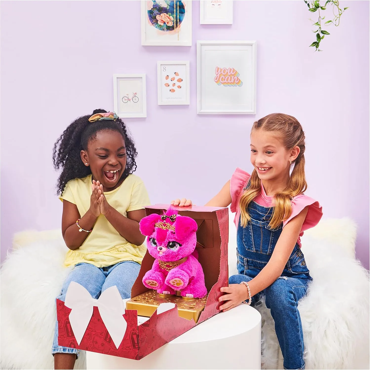 Princess Puppy Interactive Surprise Plush Toy Pet with Over 100 Sounds & Actions (Style May Vary), Girls Gifts, Kids Toys for Girls