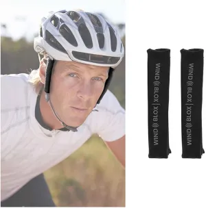 Pro Helmet Attachment, Wind Noise Blocker Helmet Accessory, Noise Reduction Biking and Cycling Gear, Noise Block Helmet Add-On with Adjustable Straps