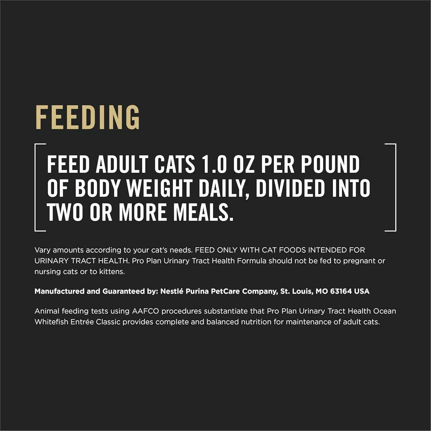 Purina Pro Plan Urinary Tract Cat Food Wet Pate, Urinary Tract Health Ocean Whitefish Entree - (Pack of 24) 5.5 oz. Cans
