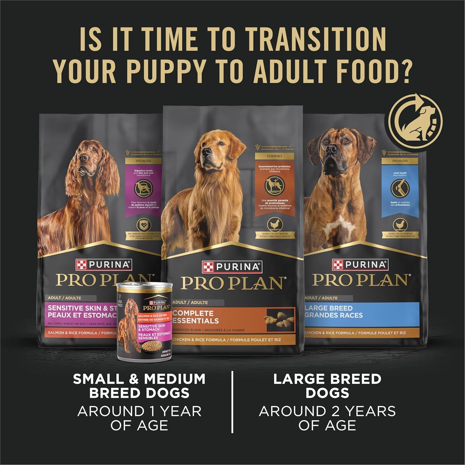 Purina Pro Plan Grain Free Wet Puppy Food, Classic Turkey Entrée - (Pack of 12) 13 oz. Cans