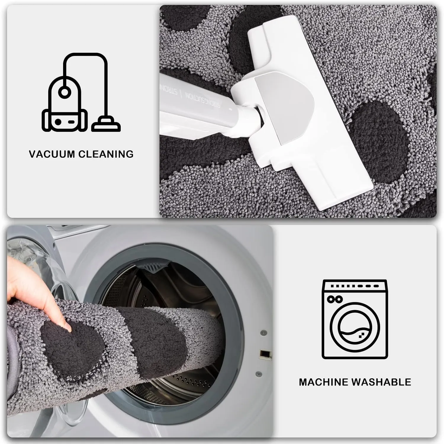 PURRUGS Dirt Trapper Door Mat 20" x 31.5", Non-Skid/Slip Machine Washable Microfiber Entryway Rug, Dog Doormat, Super Absorbent Welcome Mat for Muddy Wet Shoes and Paws, Grey