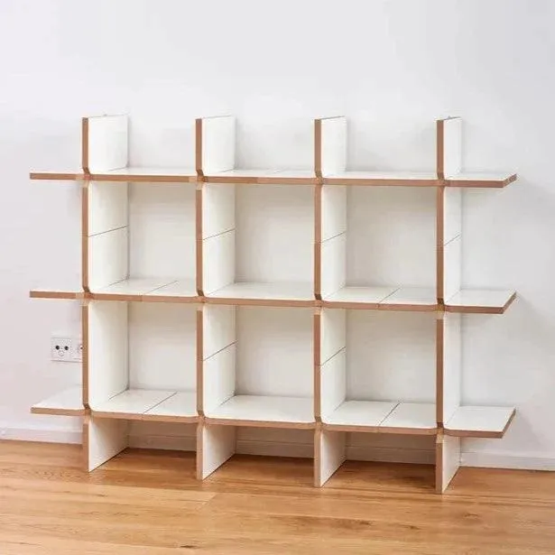 Quirky Modern Open Book Shelf/Shoe Rack Unit For Lobby/Passage/Living Room By Miza