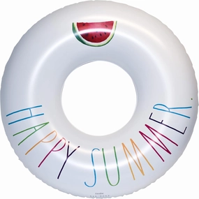Rae Dunn x CocoNut Float Ring Float - Adult Size Large 48 Inch Inflatable Raft & Durable Water Inner Tube - Stable Ride-On for Summer Parties & Swim Events