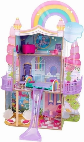 Rainbow Dreamers Unicorn Mermaid Dollhouse with EZ Kraft Assembly™