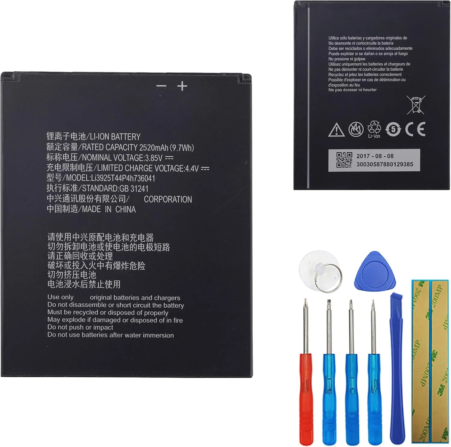 Replacement Battery Li3925T44P4h736041 Compatible with ZTE Blade Vantage Z839PP Z839 Z855 with Tools